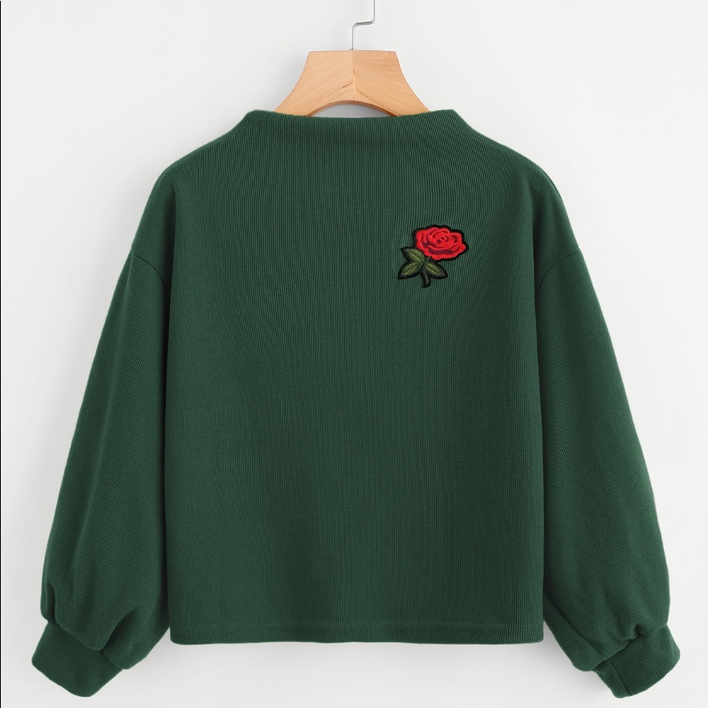 Green lantern sleeve sweatshirt